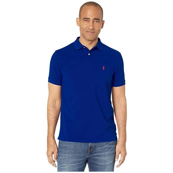 NWT Polo Men's Custom Slim Fit Shirt - Size Small Fall Royal